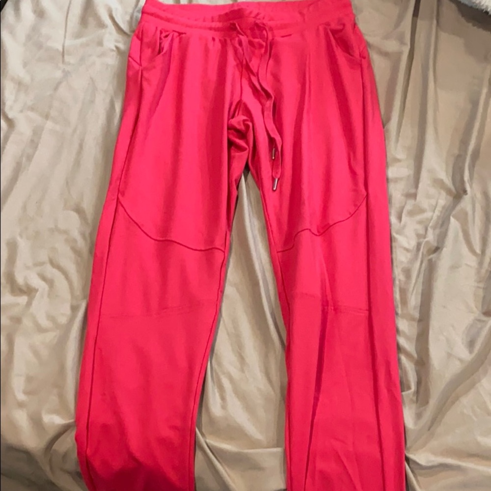 Pink buff bunny joggers